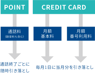 ポイント引き落とし